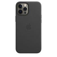 Apple origineel Leather MagSafe Case iPhone 12 Pro Max Black - MHKM3ZM/A - thumbnail