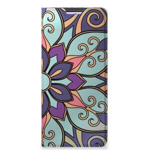 Xiaomi Redmi Note 10 Pro Smart Cover Purple Flower