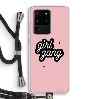 Girl Gang: Samsung Galaxy S20 Ultra Transparant Hoesje met koord