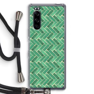 Moroccan tiles 2: Sony Xperia 5 Transparant Hoesje met koord