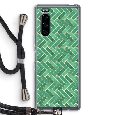 Moroccan tiles 2: Sony Xperia 5 Transparant Hoesje met koord