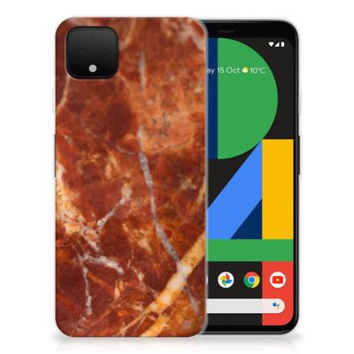 Google Pixel 4 XL | TPU | Siliconen hoesje | Marmer Bruin