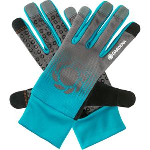 Gardena 11500-20 beschermende handschoen Tuinhandschoenen Zwart, Blauw, Grijs Katoen, Elastaan, Nylon, Polyester, Polyurethaan