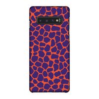 Purple Giraffe: Samsung Galaxy S10 4G Volledig Geprint Hoesje