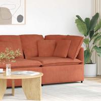 Modulaire bank hoekmodule met kussens 100 cm rood oranje