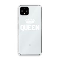 Queen zwart: Pixel 4 Transparant Hoesje