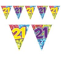 1x Mini slinger versiering 21ste verjaardag