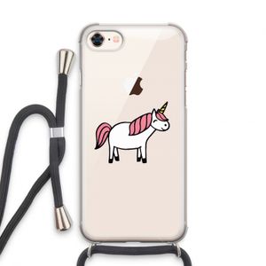 Eenhoorn: iPhone 8 Transparant Hoesje met koord