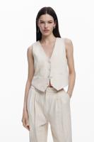 Bladeren gilet - WHITE - XL Bladeren gilet - WHITE - XL
