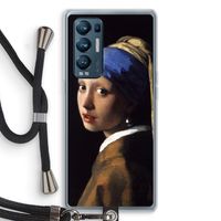 The Pearl Earring: Oppo Find X3 Neo Transparant Hoesje met koord