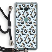 Zeemeermin: Sony Xperia XZ2 Compact Transparant Hoesje met koord Zeemeermin: Sony Xperia XZ2 Compact Transparant Hoesje met koord