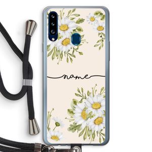 Daisies: Samsung Galaxy A20s Transparant Hoesje met koord