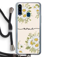 Daisies: Samsung Galaxy A20s Transparant Hoesje met koord