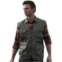 Outdoor/werk bodywarmer groen voor heren 2XL (44/56)  - - thumbnail