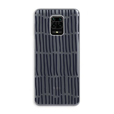 Moroccan stripes: Xiaomi Redmi Note 9 Pro Transparant Hoesje