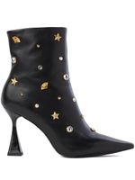 Karl Lagerfeld bottines Debut Karl 90 mm en cuir - Noir