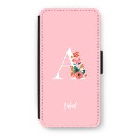Pink Bouquet: iPhone 8 Plus Flip Hoesje Pink Bouquet: iPhone 8 Plus Flip Hoesje