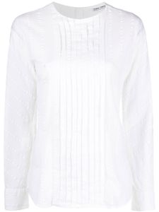 Giorgio Armani Pre-Owned chemise boutonnée à design plissé (années 1970) - Blanc