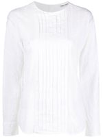 Giorgio Armani Pre-Owned chemise boutonnée à design plissé (années 1970) - Blanc - thumbnail