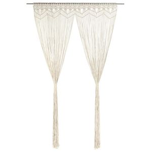 VidaXL Gordijn macramé 140x240 cm katoen