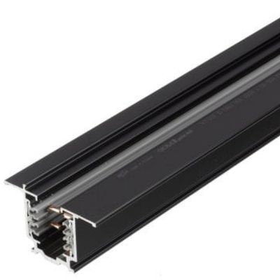 3-fase spanningsrails XTSF inbouw - Zwart
