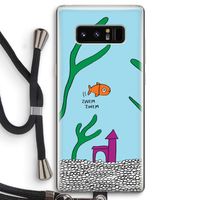 Aquarium: Samsung Galaxy Note 8 Transparant Hoesje met koord