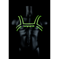 Ouch! by Shots Borst Bulldog Harnas - Glow in the Dark - S/M