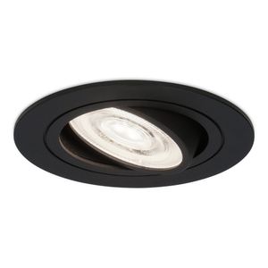 Miro LED inbouwspot - 3.8 Watt - Daglicht wit 6000K - GU10 LED module - Dimbaar - voor binnen - Zwart