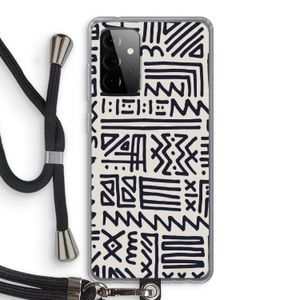Marrakech print: Samsung Galaxy A72 5G Transparant Hoesje met koord
