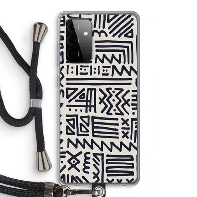 Marrakech print: Samsung Galaxy A72 5G Transparant Hoesje met koord