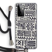 Marrakech print: Samsung Galaxy A72 5G Transparant Hoesje met koord