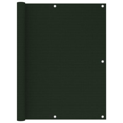 VidaXL Balkonscherm 120x300 cm hdpe donkergroen