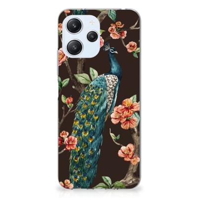 Xiaomi Redmi 12 4G | TPU Hoesje | Pauw met Bloemen