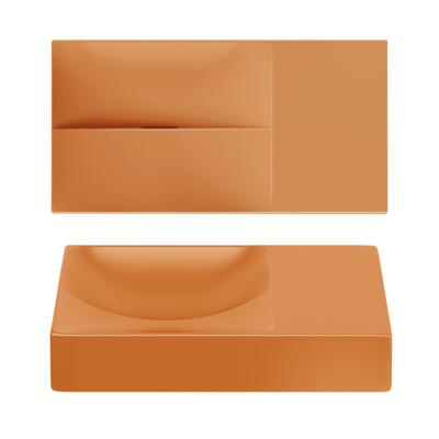 Clou Vale fontein 38 cm zonder kraangat rechts mat it. zand keram CL/03.36161.R