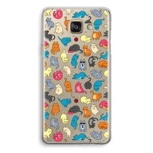 Kleurrijke katten: Samsung Galaxy A5 (2016) Transparant Hoesje