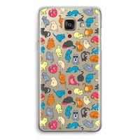 Kleurrijke katten: Samsung Galaxy A5 (2016) Transparant Hoesje