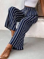 Striped Casual Loose Pants - thumbnail