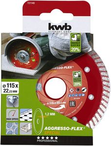 KWB AGGRESSO-FLEX® -diamantdoorslijpschijven | ø 115 mm - 721140 721140