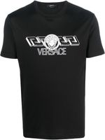 Versace t-shirt à logo imprimé - Noir