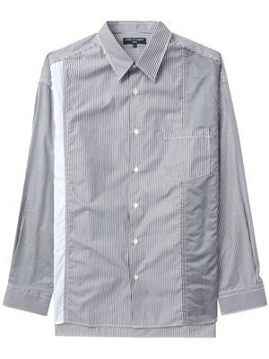 Comme des Garçons Homme chemise en coton à rayures - Blanc