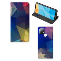 OPPO A15 Stand Case Polygon Dark