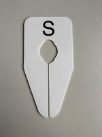 Maataanduider ovaal wit/zwart S