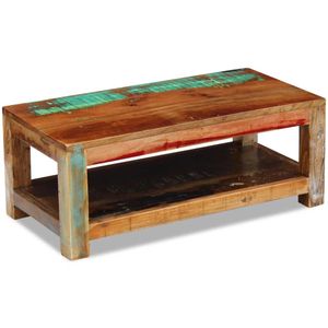 Salontafel 90x45x35 cm massief gerecycled hout