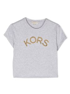 Michael Kors Kids t-shirt en coton à logo imprimé - Gris