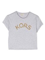 Michael Kors Kids t-shirt en coton à logo imprimé - Gris