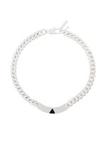 Coup De Coeur Pyramid Tag collar necklace - Métallisé