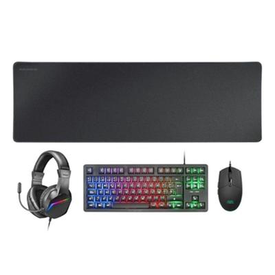 Toetsenbord en muis Mars Gaming MCPRGB3ES Zwart