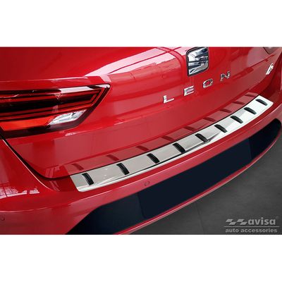 RVS Bumper beschermer passend voor Seat Leon ST (5F) 2013-2017 & Facelift 2017-2020 'STRONG EDIT AV252011