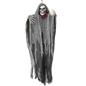 Halloween/horror thema hang decoratie spook/skelet - enge/griezelige pop - 100 cm