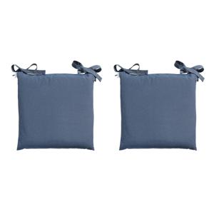 Madison Toscane Zitkussen - Outdoor - Panama Safier Blue - 46x46 - Bruin - 2 Stuks